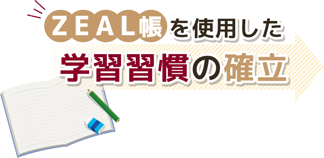 ZEAL帳を使用した学習習慣の確立